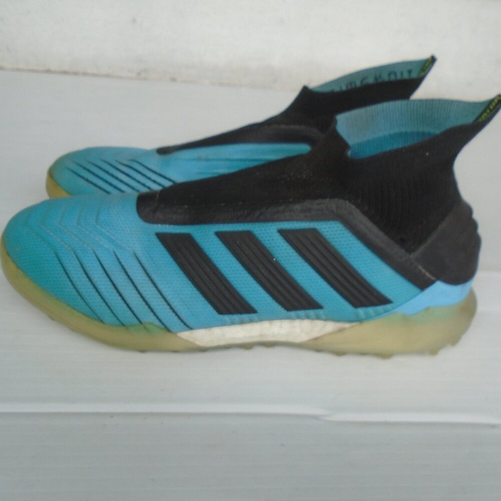 Adidas Predator 19 + Control Skin Soccer Shoes Mens Size 6.5 Blue